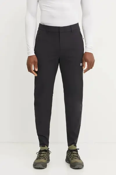 Outdoorové kalhoty Jack Wolfskin Hikeout černá barva, A63924