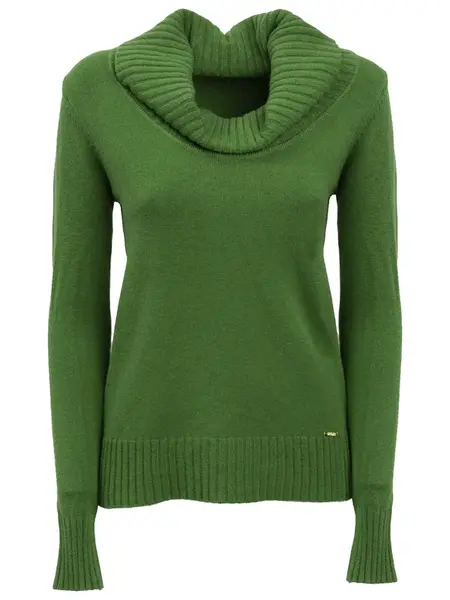 Influencer Sveter  zelená / čierna