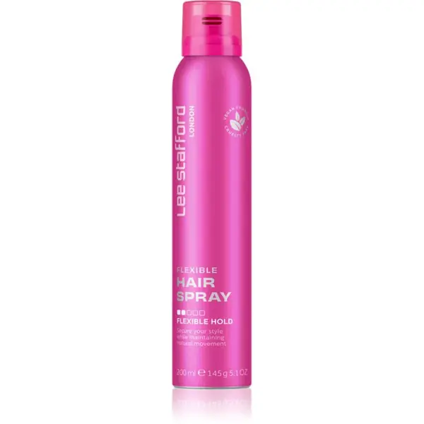 Lee Stafford Styling Hair Spray Flexible Hold Fat n Flexible lak na vlasy pro flexibilní zpevnění 200 ml