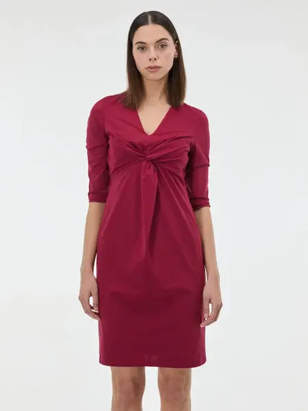 Bordové pouzdrové šaty ORSAY