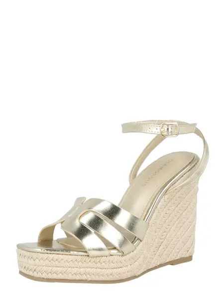 GLAMOROUS Remienkové sandále  zlatá