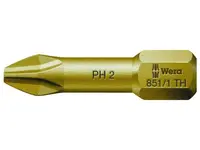 Wera 056605 Šroubovací bit PH 1 – 851/1 TH (1/4 Hex), 25 mm pro křížové šrouby Phillips