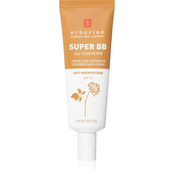 Erborian Super BB BB krém pre bezchybný a zjednotený vzhľad pleti SPF 20 odtieň Caramel 40 ml
