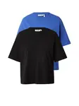 WEEKDAY Tričko  modrá / čierna