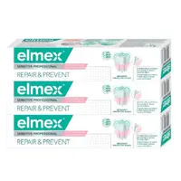 Elmex Zubní pasta pro úlevu od bolesti Sensitive Professional Repair & Prevent Trio 3 x 75 ml