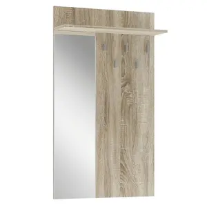 Vešiak so zrkadlom Lima PR dub sonoma