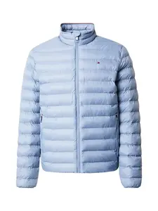 TOMMY HILFIGER Prechodná bunda 'Packable Flag Embroidery Padded'  nebesky modrá
