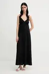 Šaty United Colors of Benetton černá barva, maxi, 3Q225V00Y