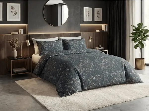 Obliečky z Renforcé bavlny SELMIRA tmavozelené Rozmer obliečky: 2 ks 70 x 90 cm | 200 x 220 cm