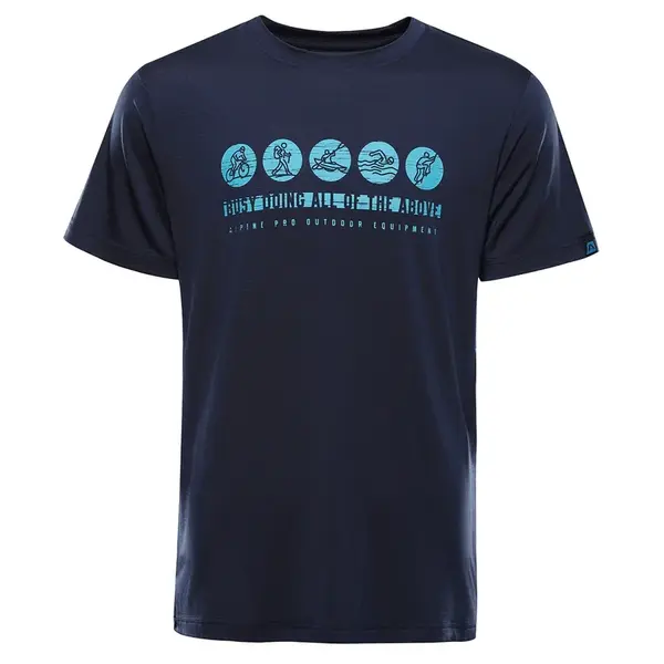 Pánské funkční triko s antibakteriální úpravcou alpine pro lyor modrá 4xl