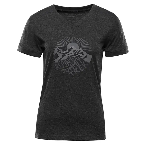 Dámské triko z nemačkavého materiálu alpine pro nogera černá xl