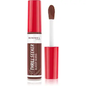 Rimmel Thrill Seeker Glassy Gloss lesk na rty pro větší objem odstín 800 Chocolate Glaze 10 ml