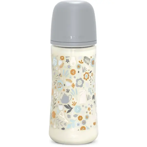 Suavinex Wonderland SX Pro Physiological Anti-Colic kojenecká láhev L Dense Flow 6 m+ Liberty Cream 360 ml