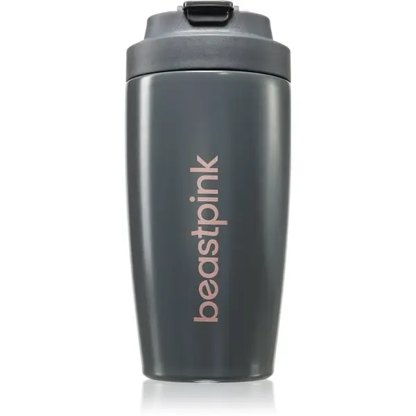 BeastPink Thermo Mug termohrnek s brčkem barva Grey 1 ks