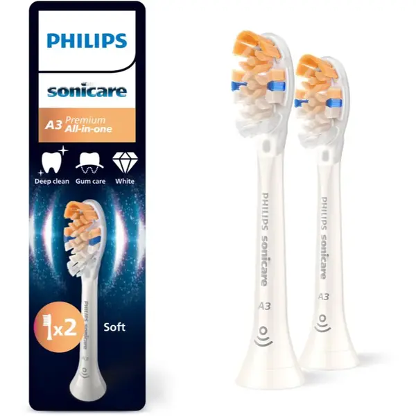 Philips Sonicare Premium All-in-One HX9092/87 náhradní hlavice pro zubní kartáček White 2 ks