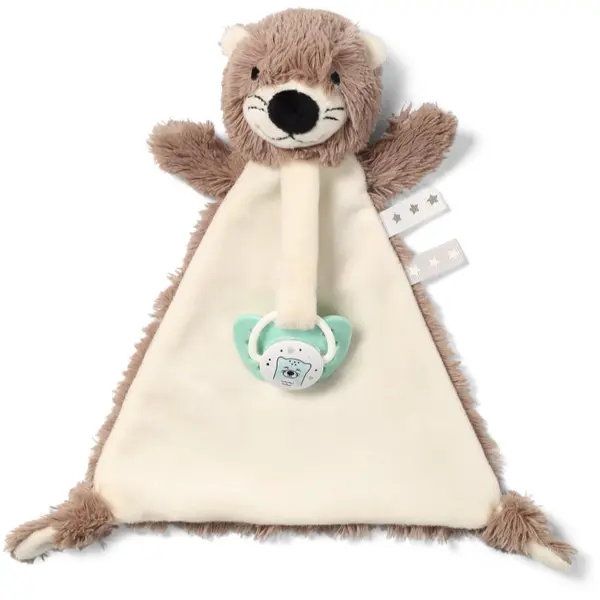 BabyOno Toy mazlicí dečka s klipem Otter Maggie 1 ks