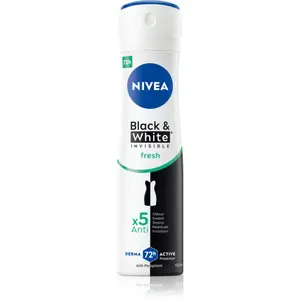 NIVEA Invisible Black & White Fresh antiperspirant ve spreji pro ženy 150 ml