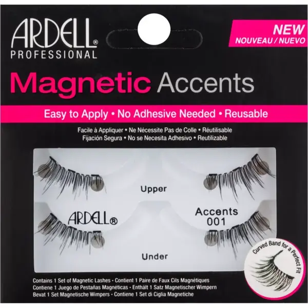 Ardell Magnetic Accents magnetické řasy Accents 001 4 ks