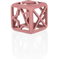 Zopa Silicone Teether Square kousátko 0 m+ Old Pink 1 ks