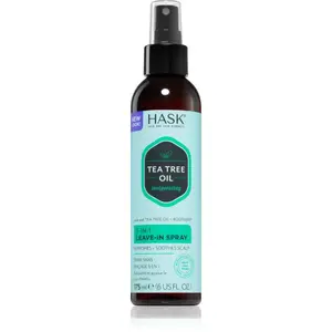 HASK Tea Tree Oil & Rosemary bezoplachový sprej pro suchou a svědící pokožku hlavy 175 ml