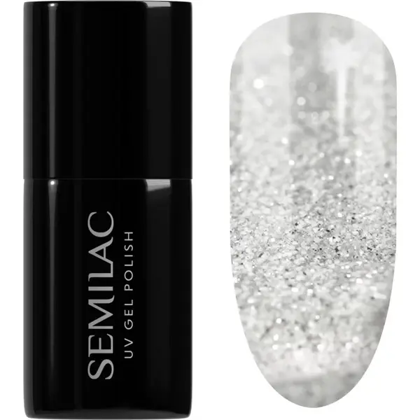 Semilac UV Hybrid Winter Collection gelový lak na nehty s použitím UV/LED lampy odstín 605 White Flash 7 ml