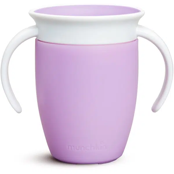 Munchkin Miracle 360° tréninkový hrnek s držadly Purple 6 m+ 207 ml