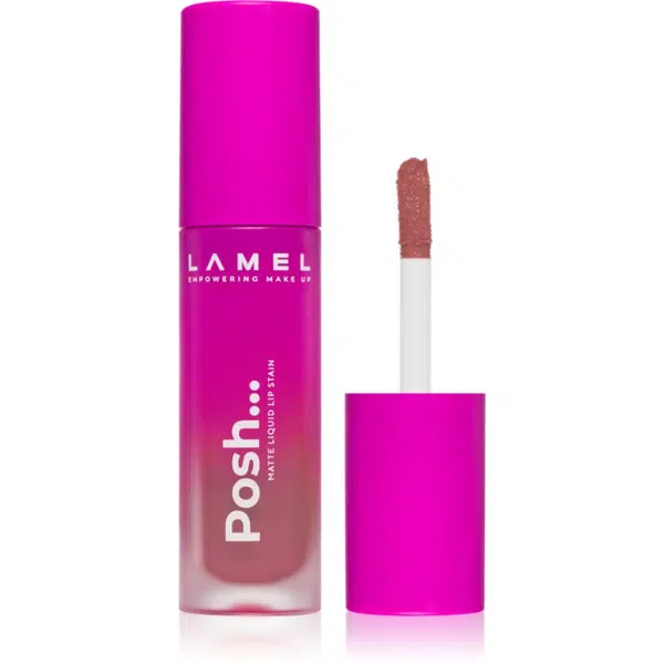 LAMEL Posh Matte Liquid Lip Stain dlouhotrvající matná tekutá rtěnka odstín №401 Milk Cacao 4 g