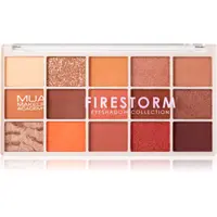 MUA Makeup Academy Eyeshadow Collection 15 Shade Palette paletka očních stínů odstín Firestorm 12 g