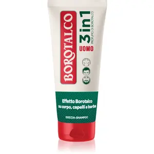 Borotalco MEN 3 in 1 sprchový gel pro muže na obličej, tělo a vlasy vůně Unique Scent of Borotalco 200 ml
