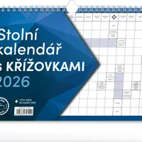 Stolní kalendář s křížovkami 2026 - stolní kalendář