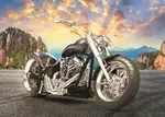 Puzzle Černá motorka