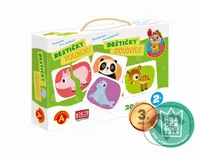 Poznávání pro nejmenší - Destičky: Poloviny - hra z kategorie Vzdělávací hry