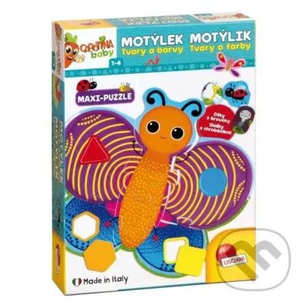 Carotina baby: Motýlek - Tvary a barvy maxi-puzzle - hra z kategorie Vzdělávací hry