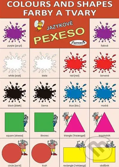 Jazykové pexeso: Colours and Shapes / Farby a tvary