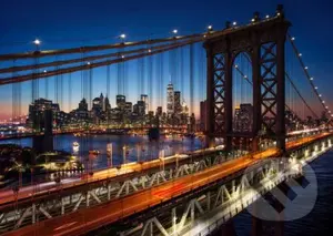 Brooklyn Bridge, Manhattan, New York - puzzle z kategorie Umělecké