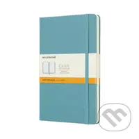 Moleskine - modrozelený zápisník (stredný, linajkovaný)