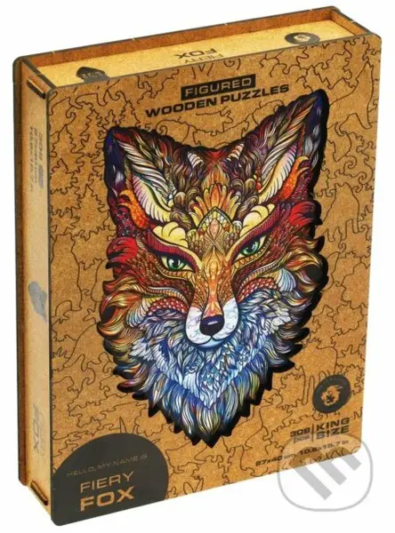 Pohádková liška L (Unidragon drevené puzzle) - puzzle z kategorie Zvířata