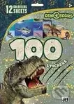 Dinosauři - 100 samolepek s omalovánkovými listy - kniha z kategorie Omalovánky