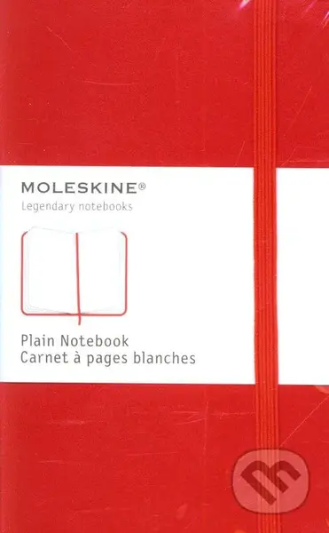 Moleskine - malý čistý zápisník (červený)