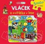 Vláček a zvířátka v lese – Knížkové puzzle