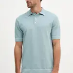 Bavlněné polo tričko Hackett London pánské, modrá barva, HM7000005