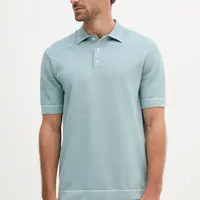 Bavlněné polo tričko Hackett London pánské, modrá barva, HM7000005
