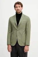 Blazer s příměsí vlny BOSS pánský, zelená barva, 50546055