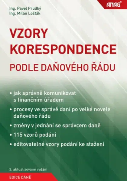 Vzory korespondence podle daňového řádu - Milan Lošťák, Pavel Prudký