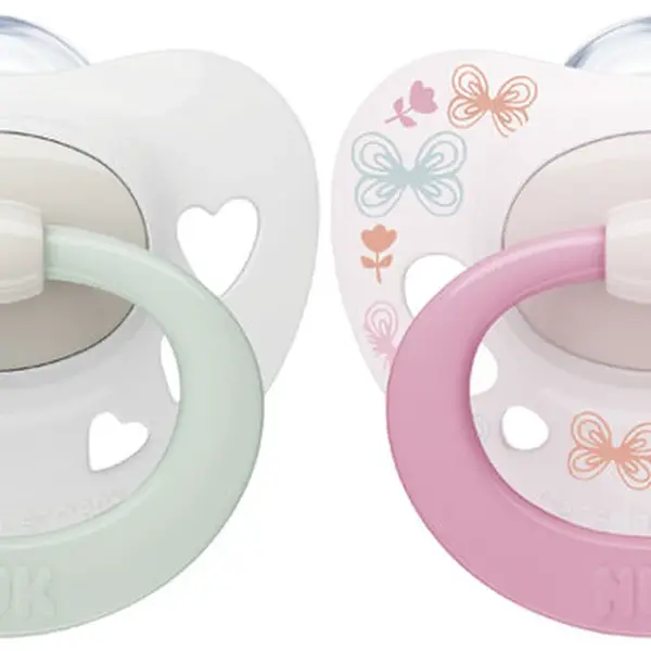 NUK Dudlík Signature 0-6m 2 ks box dívka