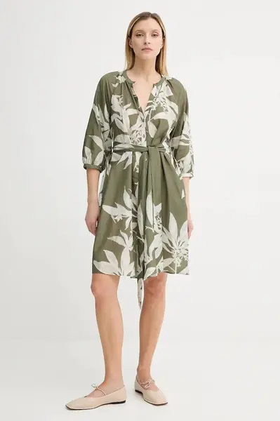 Šaty Marc O'Polo zelená barva, mini, 506091521197