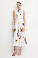 Bavlněné šaty MAX&Co. bílá barva, maxi, 2516221014200