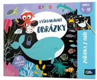 Vyškrabávací obrázky - Zvířátka z moře - Kvído