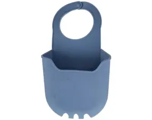 Organizér do dřezu silikonový, modrý/šedý