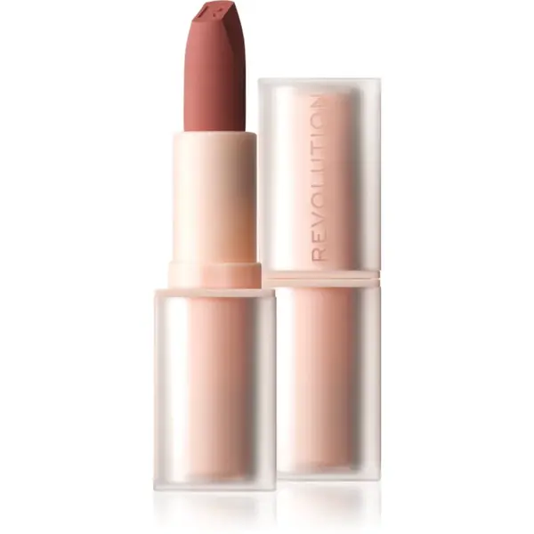 Revolution Lip Allure Soft Satin Lipstick krémová rtěnka se saténovým finišem odstín Brunch Pink Nude 3.2 g